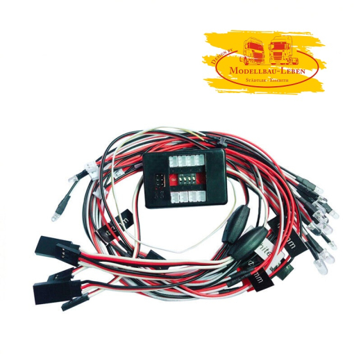 RC LED-Lichtmodul 12er Beleuchtungsset Scheinwerfer Rücklicht für 1:10 RC Car Truck