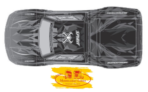 Absima AB35-SJ01 - PVC Body Monster Truck &quote;SPIRIT&quote; (RED)