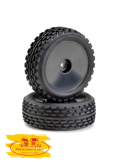 Absima 2500011 - Räderset Buggy Disc &quote;Offroad&quote; vorne schwarz 1:10 (2 Stück)