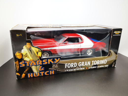 ERTL 36685 - FORD USA - GRAN TORINO COUPE 1976 - STARSKY & HUTCH - 1:18 in OVP (seltene verschmu