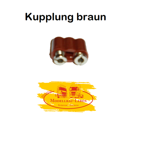 60765 - Kahlert Stecker / Kupplung für Krippe, Puppenstube 1 Stück