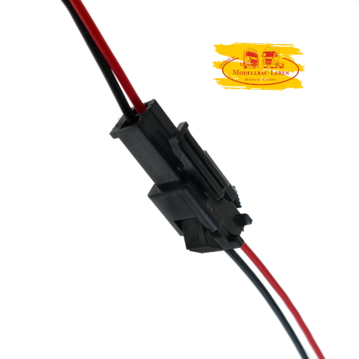 AB51077 Steckverbindung Kabel Balancerkabel Lipo Akku Stecker Kyosho 2 Pol. schwarz