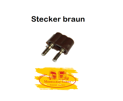 60765 - Kahlert Stecker / Kupplung für Krippe, Puppenstube 1 Stück
