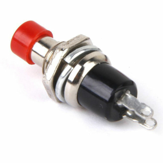SPST PBS-110 - 7 mm Normal Drucktaster Stellpult-Taster Mini Taster rot