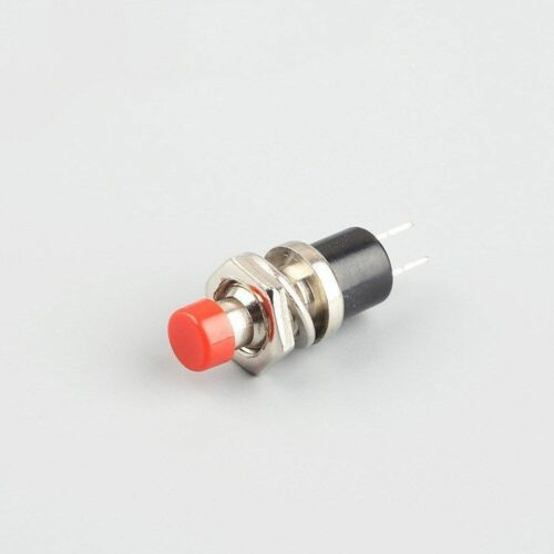SPST PBS-110 - 7 mm Normal Drucktaster Stellpult-Taster Mini Taster rot