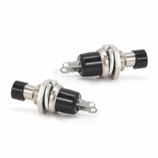 SPST PBS-110 - 7 mm Normal Drucktaster Stellpult-Taster Mini Taster schwarz