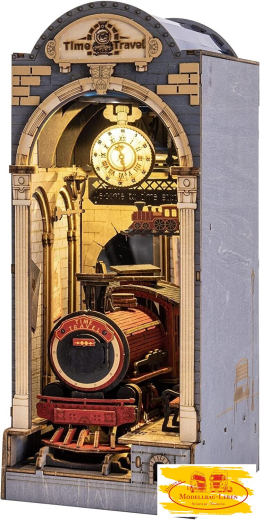 Rolife TGB04 - Time Trafel 3D Puzzle Book Nook Holzpuzzles Zeitreise für Erwachsene Geschenke