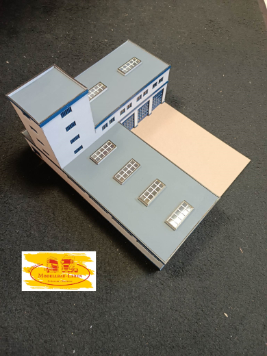 Z-0248 Lasercut THW Wache Gerätehaus Schlauchturm, 4er und 3er Fahrzeughalle 1:87