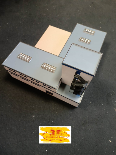 Z-0248 Lasercut THW Wache Gerätehaus Schlauchturm, 4er und 3er Fahrzeughalle 1:87
