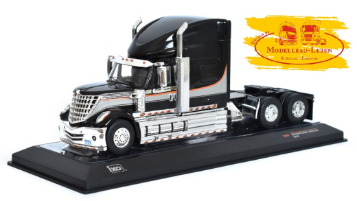 Ixo - TR080 Internnational Lonestar 2010, 3-achs Hauber, schwarz / silber - 1:43