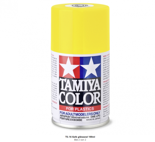 Tamiya 300085016 TS-16 yellow / Gelb glänzend 100 ml