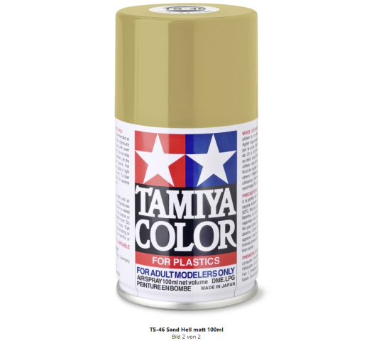 Tamiya 300085046 TS-46 Light sand / Sand Hell matt 100ml