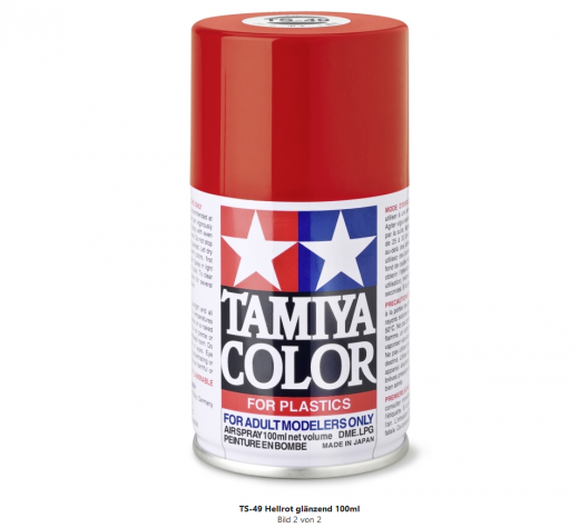 Tamiya 300085049 TS-49 Fxxxxxx Rot glänzend 100 ml