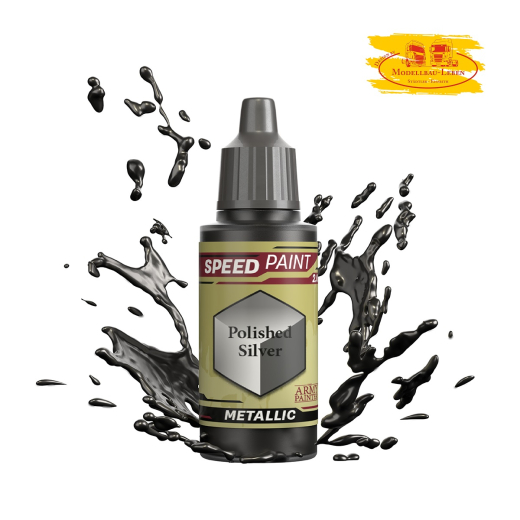 WP2071 The Army Painter Speedpaint 2.0: Polished Silver, 18 ml