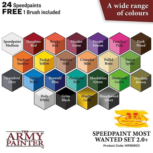 WP8060 The Army Painter Speedpaint Most Wanted Set 2.0