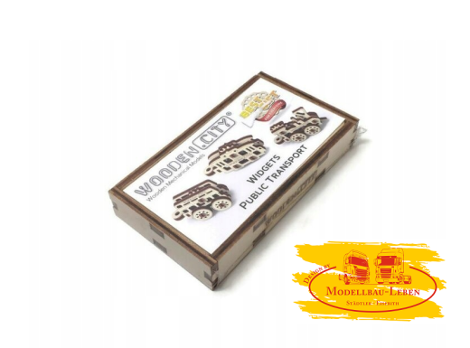 Krick 12866 Wooden City Public Transport Widget 3D-tec Holz Bausatz