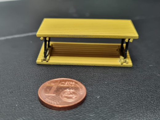 Z-0242 Lasercut Baugruben Abstützung 40 x 20x 15 mm 1 Stück 1:87