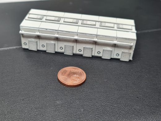 Z-0244 Lasercut Fisch Transportbehälter 72 x 29 x 17 mm 1 Stück 1:87