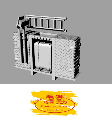 DD-488 - 3 D Druck Zubehör Staukistenset Felbermayr - 1 Stk - 1:87