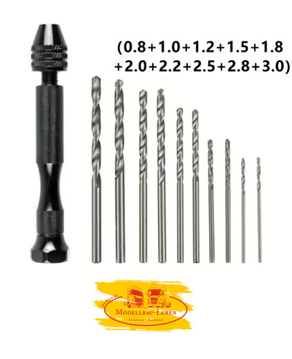 WJD3202 - Handbohrer mit 10 tlg. Bohrerset
