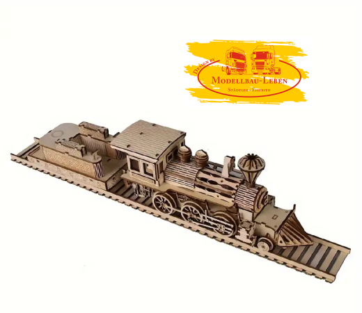 HB11 - 3D Holz-Zug-Puzzle - Montage-Modellbausatz, Kreatives Bastel