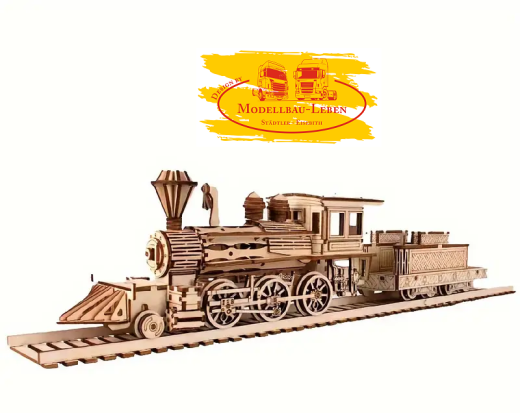 HB11 - 3D Holz-Zug-Puzzle - Montage-Modellbausatz, Kreatives Bastel
