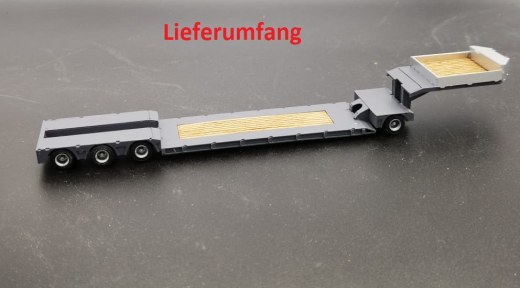 EM1062 4achs Schwerlast Auflieger für Herpa acargo Scania - Umbau Eigenbau