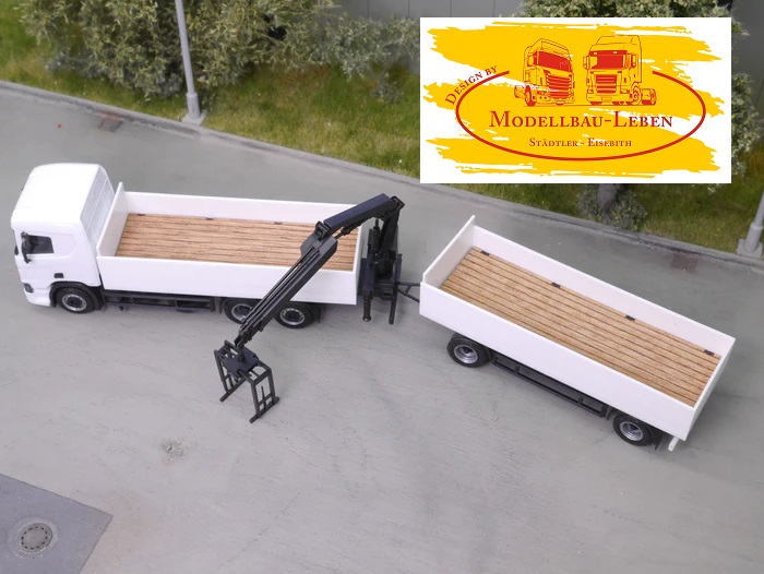 EM601 Holz Auflage für Herpa Baustoff HZ dunkel