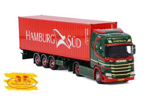 WSI 01-3095 G.G. Rietveld & Zonen B.V. Container Trailer, 40 Ft Container Hamburg Süd 1:50