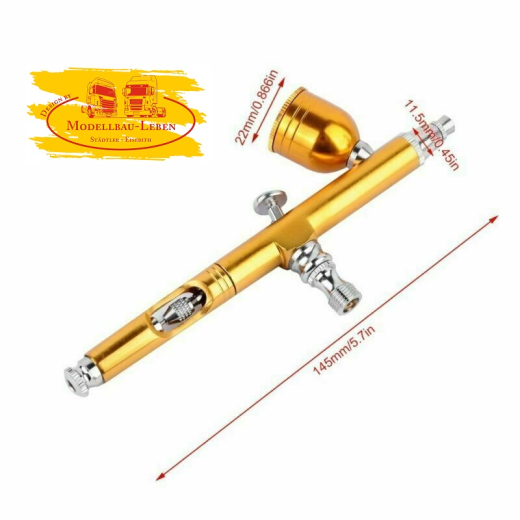 02M262 Profi-Air Brush Airbrushpistole Komplett Airbrush Pistole Double Action Pistolen 0,3mm 7ml ge