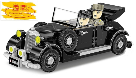Cobi 2261 Historical Collection World War II De Gaulle's Horch830BL Bausatz 248 Teile 2 Figuren