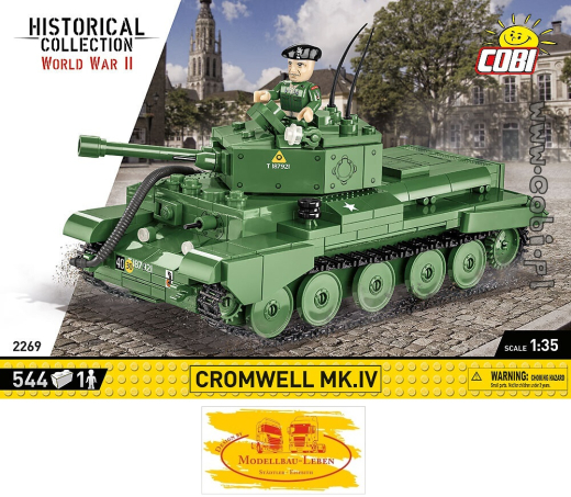 Cobi 2269 Historical Collection World War II Cromwell Mk.IV Bausatz 544 Teile 1 Figur
