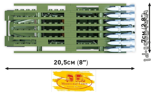 Cobi 2280 Historical Collection World War II BM-13 Katyusha (ZIS-6) Bausatz 440 Teile 2 Figuren