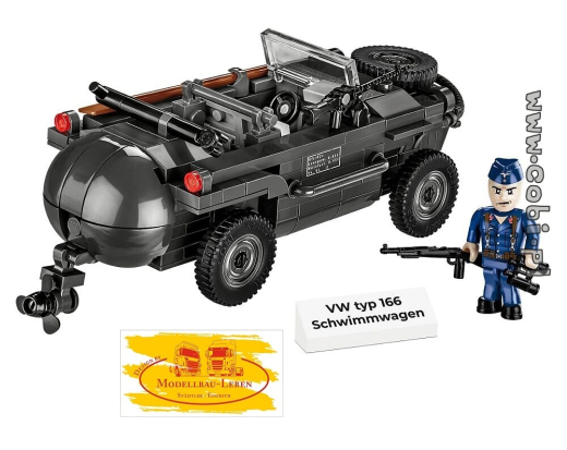 Cobi 2403 Historical Collection World War II VW Typ 166 Schwimmwagen Bausatz 200 Teile 1 Figur