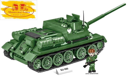 Cobi 2541 Historical Collection World War II SU-100 Bausatz 655 Teile 1 Figur