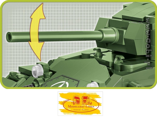 Cobi 2543 Historical Collection World War II M24 Chaffee Bausatz 588 Teile 2 Figuren