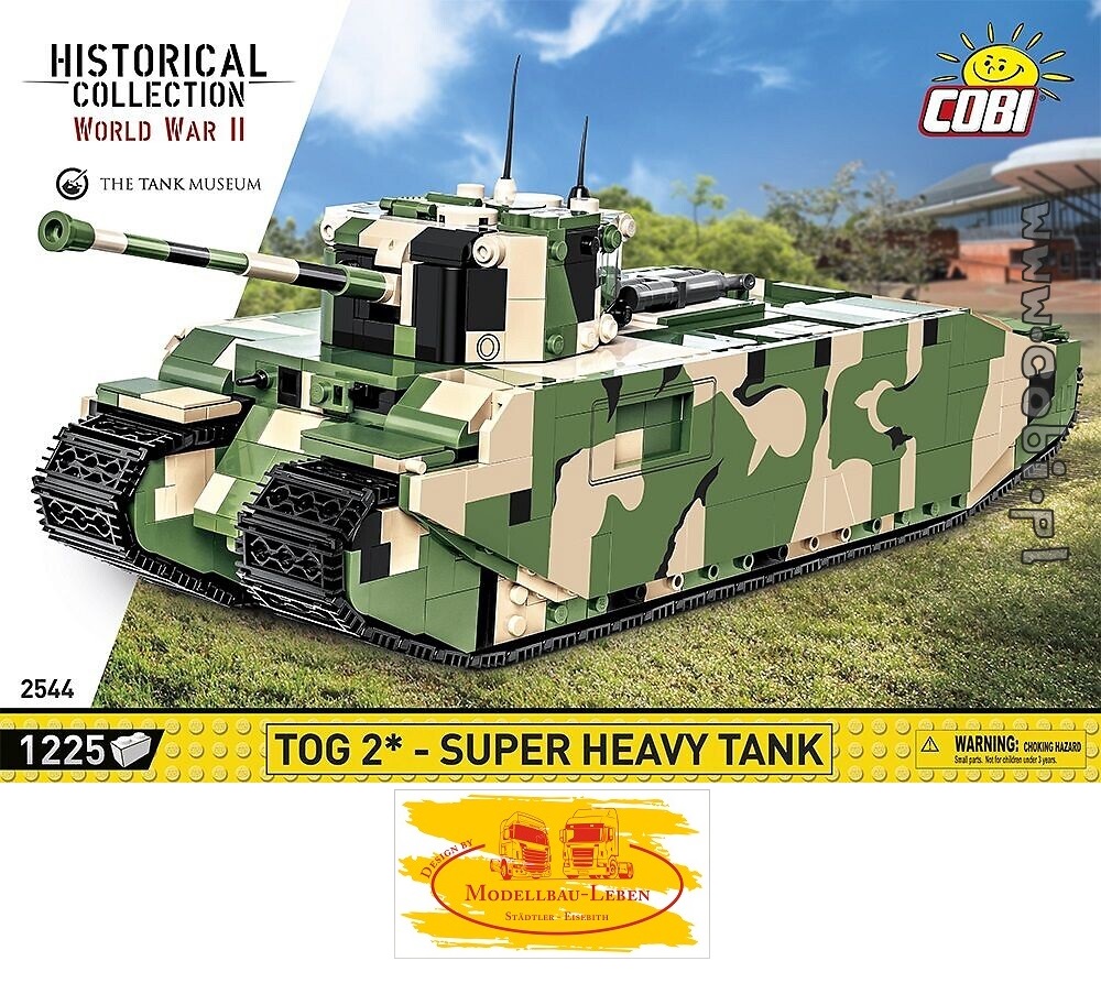 Cobi 2544 Historical Collection World War II TOG II* - Super Heavy Tank Bausatz 1230 Teile