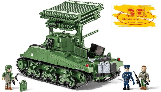 Cobi 2569 Historical Collection World War II M4A3 Sherman & T34 Calliope - Executive Editon Bausatz