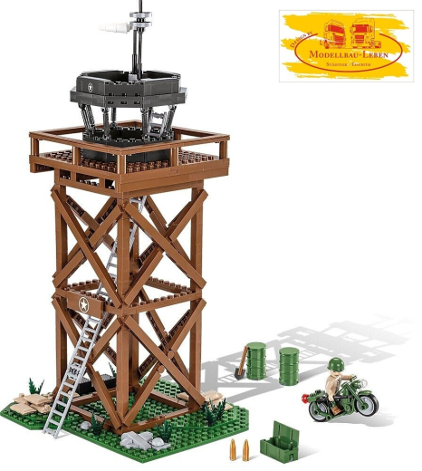 Cobi 3042 Company of Heroes US Air Support Center Bausatz 642 Teile 1 Figur