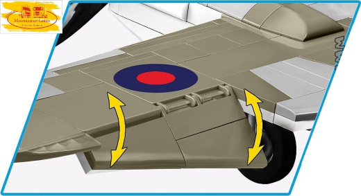 Cobi 5735 Historical Collection World War II De Havilland DH-98 Mosquito Bausatz 703 Teile 1 Figur