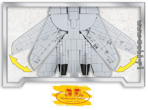 Cobi 5811 Top Gun Maverick F-14A Tomcat™ Bausatz 752 Teile 2 Figuren