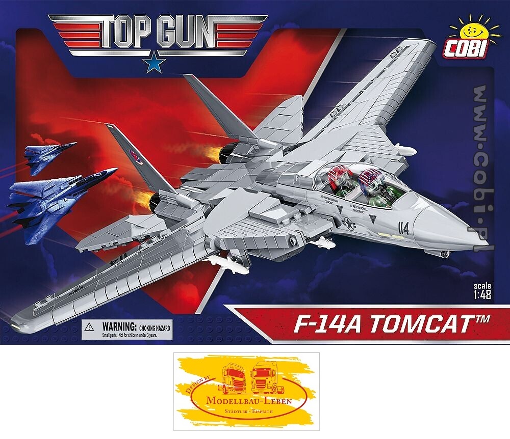 Cobi 5811 Top Gun Maverick F-14A Tomcat™ Bausatz 752 Teile 2 Figuren