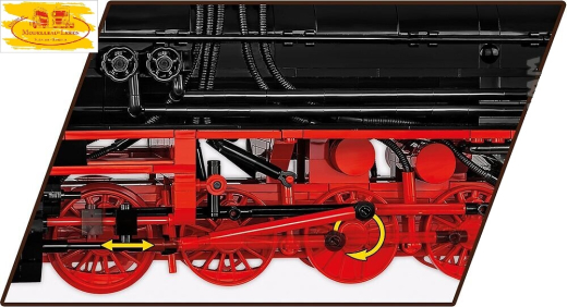 Cobi 6283 Trains Steam Locomotive DRB Class / BR 52 Bausatz 1630 Teile 1 Figur