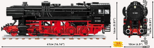Cobi 6283 Trains Steam Locomotive DRB Class / BR 52 Bausatz 1630 Teile 1 Figur
