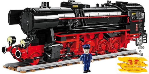 Cobi 6283 Trains Steam Locomotive DRB Class / BR 52 Bausatz 1630 Teile 1 Figur