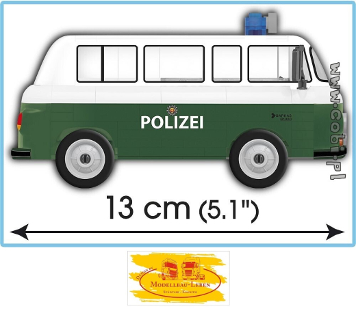 Cobi 24596 Youngtimer Collection Barkas B1000 Polizei Bausatz 71 Teile