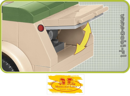 Cobi 2402 Historical Collection World War II VW typ 82 Kübelwagen Bausatz 195 Teile 1 Figur