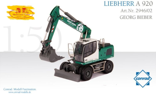 Conrad 2946/02 Liebherr R 920 Hydraulikbagger Georg Bieber 1:50