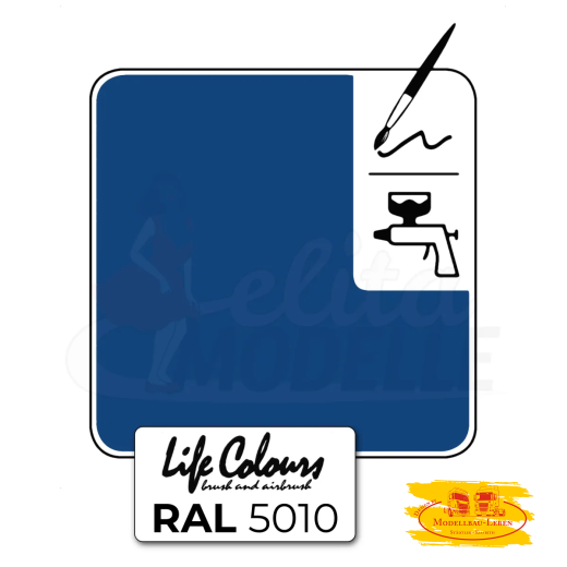 Elita LC005010-GL-015 Life Colours RAL 5010 Garbe Enzianblau glänzed 15 ml
