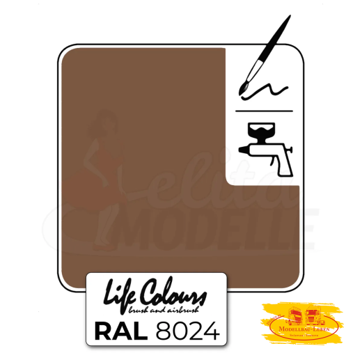 Elita LC008024-GL-015 Life Colours RAL 8024 Beigebraun glänzend 15 ml